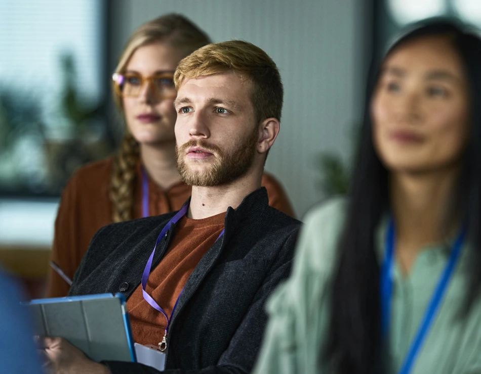 Image of a group of apprentices in a classroom